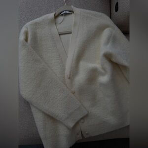 Mango Beige Knit Cardigan